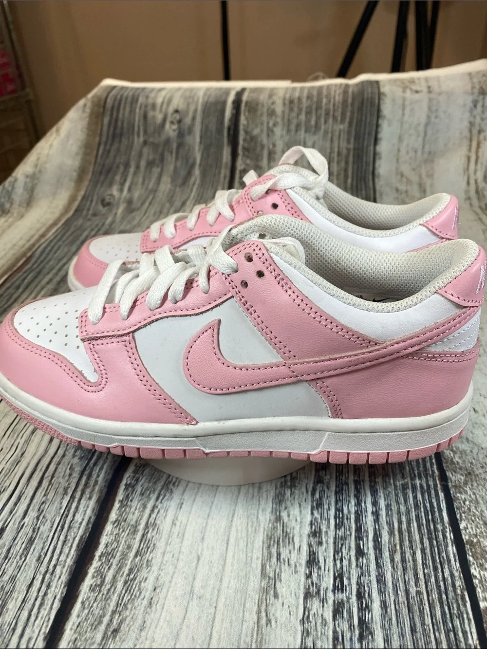 Nike Dunk Low GS Pink White Sneakers Size 4Y / Women’s 5.5